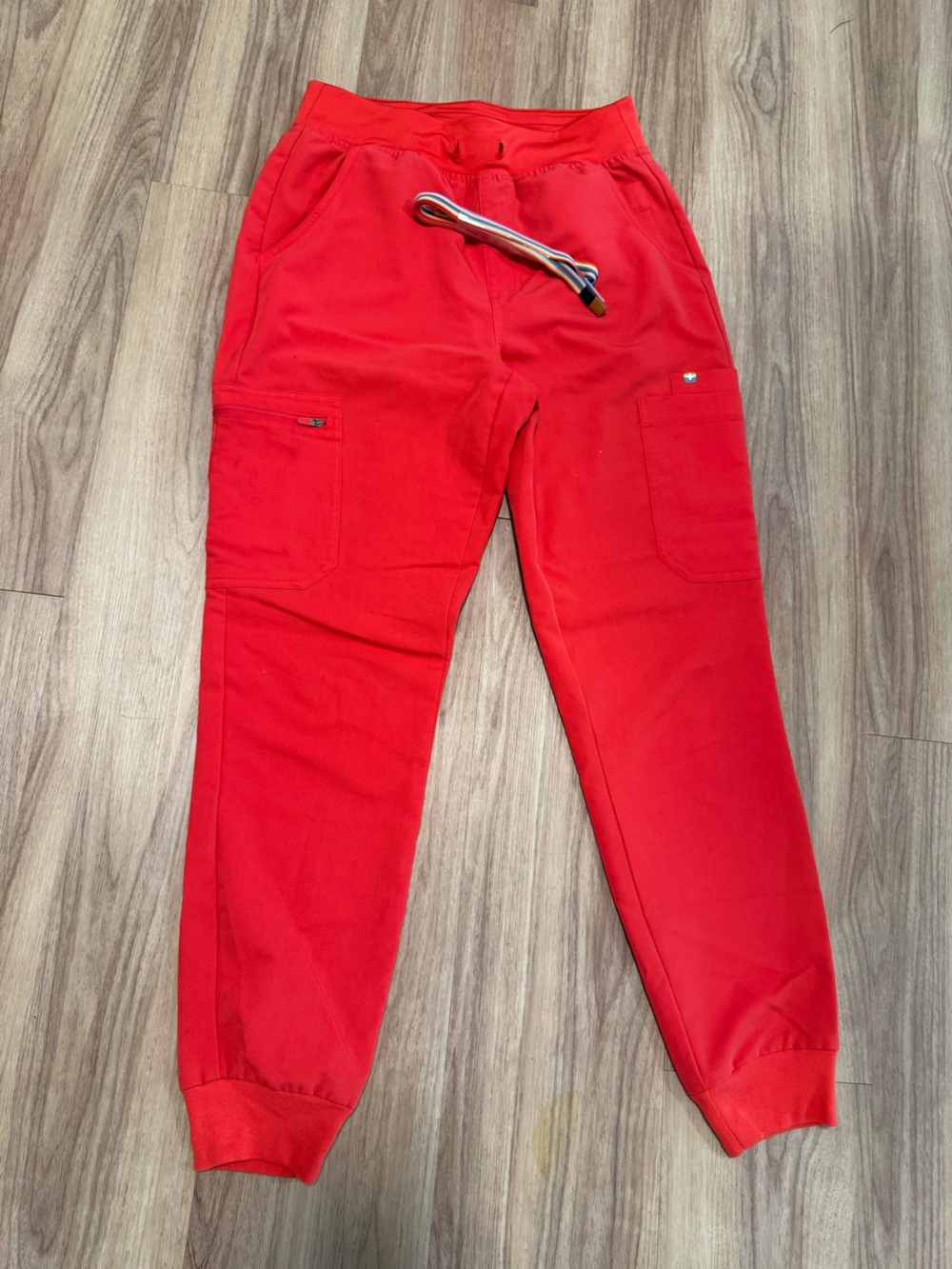 FIGS Women’s Hibiscus Pride High Waisted Zamola - Jogger Scrub Pants